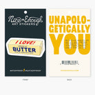 Butter - 3" Art Sticker - Twirls + Twigs