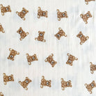 Bamboo Muslin Swaddle Baby Blanket (Teddy Bear) - Twirls + Twigs