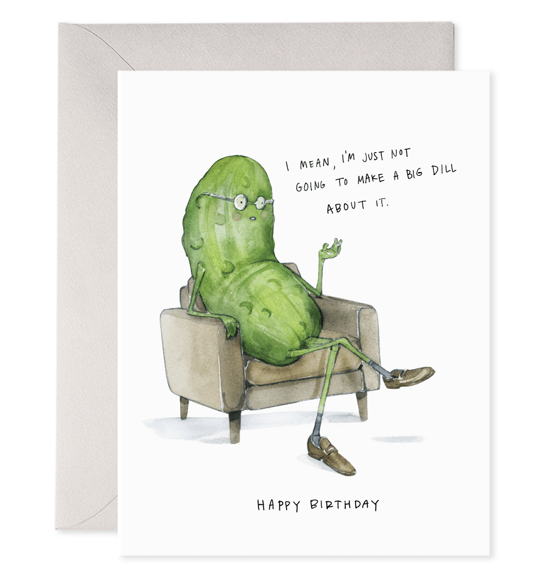 Big Dill Birthday Greeting Card - Twirls + Twigs