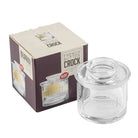 Glass French Butter Crock - Twirls + Twigs