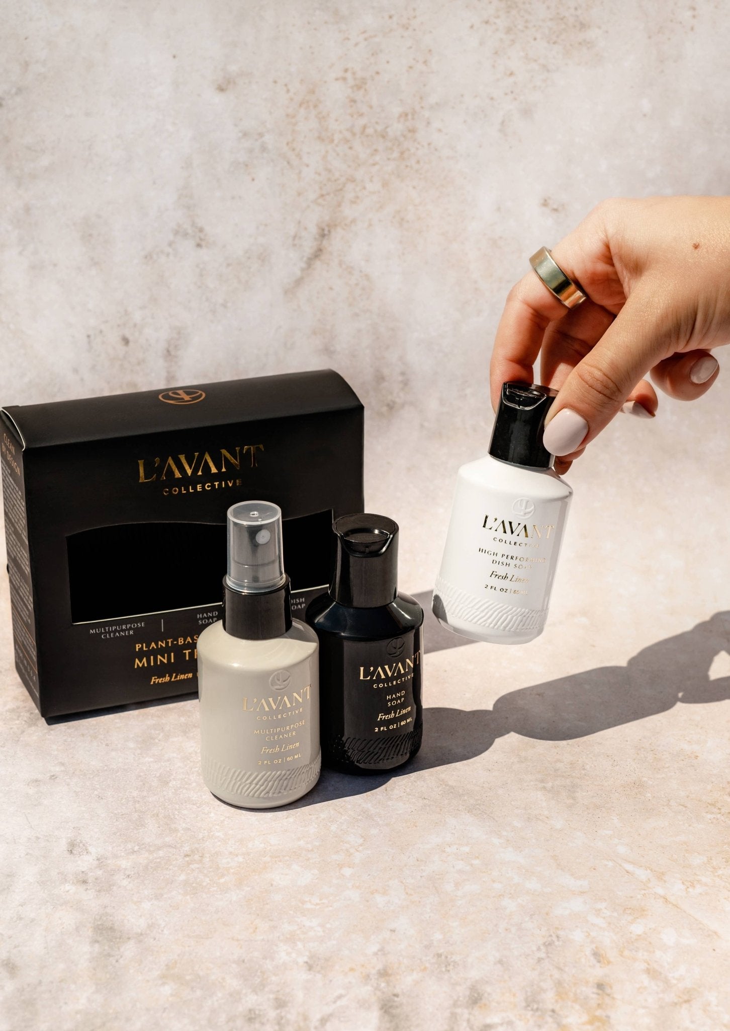 Fresh Linen Mini Travel Set - Twirls + Twigs
