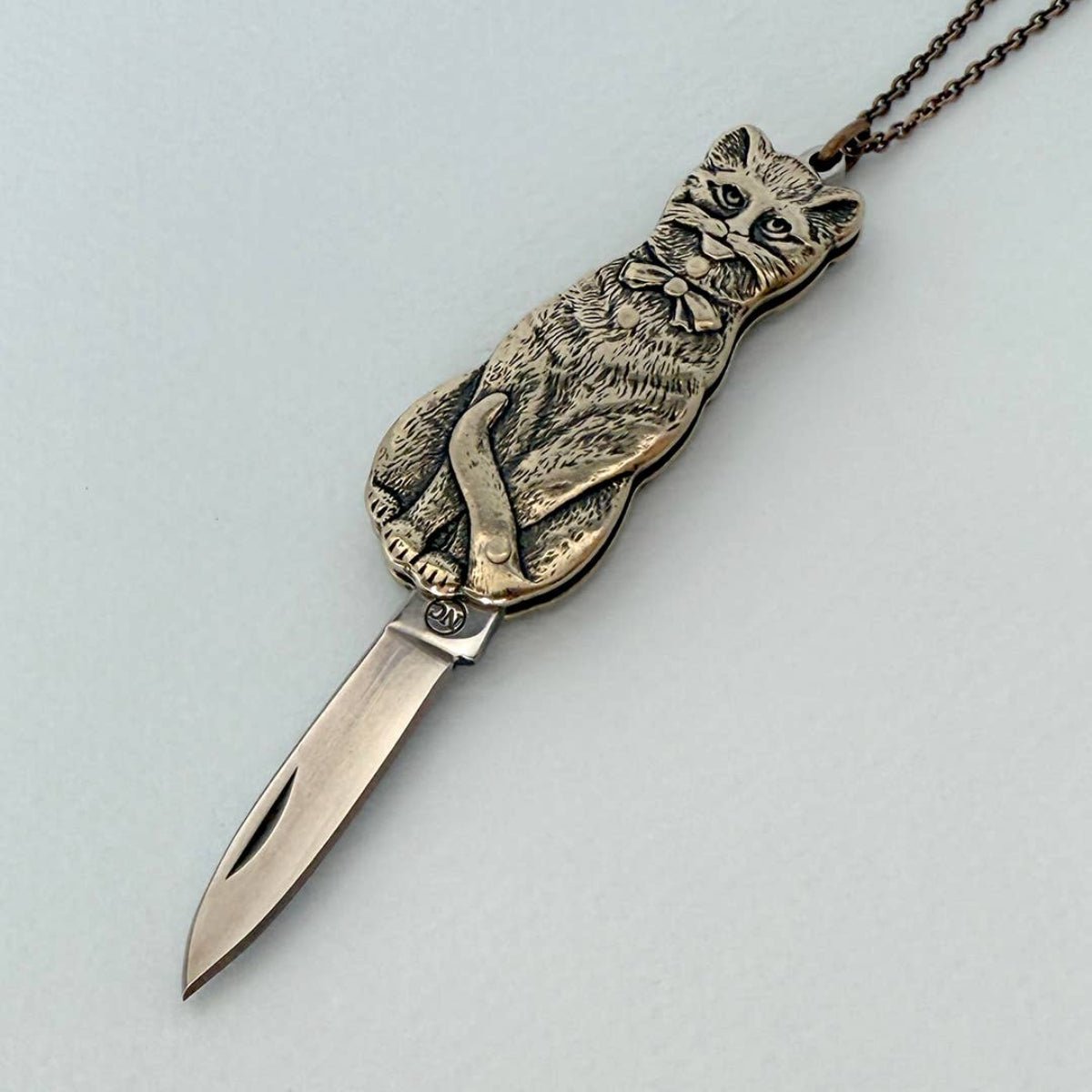 Cat Knife Necklace: 32 Inch - Twirls + Twigs