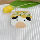 Cartoon Animal Design Hair Clips with Flower Accents: Chicken - Twirls + Twigs