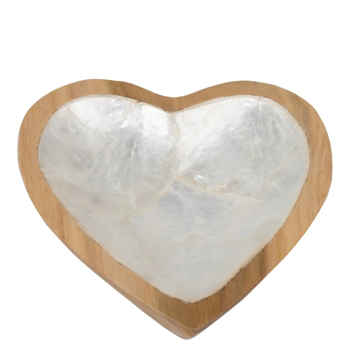 Teak and Shell - Small Heart Dish - Twirls + Twigs
