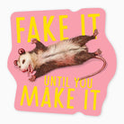 Fake It - 3" Art Sticker - Twirls + Twigs
