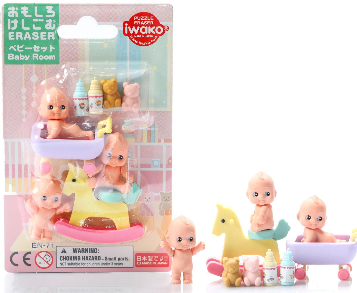 Baby Eraser Card - Twirls + Twigs