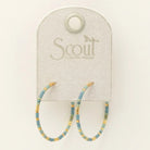 Chromacolor Miyuki Small Hoop - Turquoise Mint/Gold - Twirls + Twigs