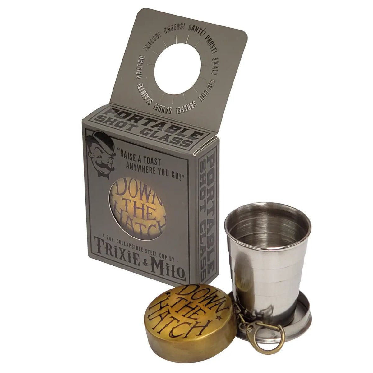 Collapsible Shot Glass – Telescoping Steel - Twirls + Twigs