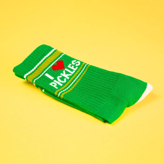 I ❤️ Pickles Gym Crew Socks
