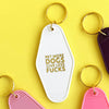 Pet More Dogs Give Less Fucks Gold Printed Keychain