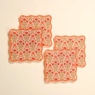 Table Talk Acrylic Coaster Set–Everbloom Dusty Rose - Twirls + Twigs