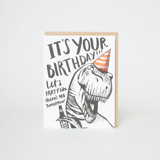 T-Rex Birthday: Paper tab