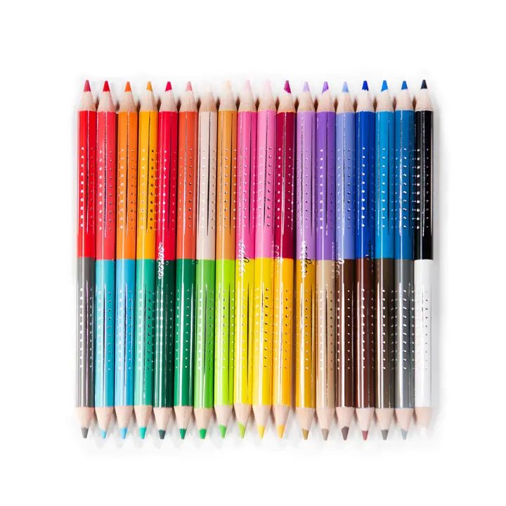 Yumi's Mushrooms 18 Double - Sided Watercolor Pencils - Twirls + Twigs