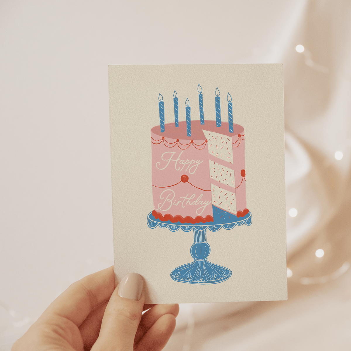 Birthday Cake Card - Twirls + Twigs