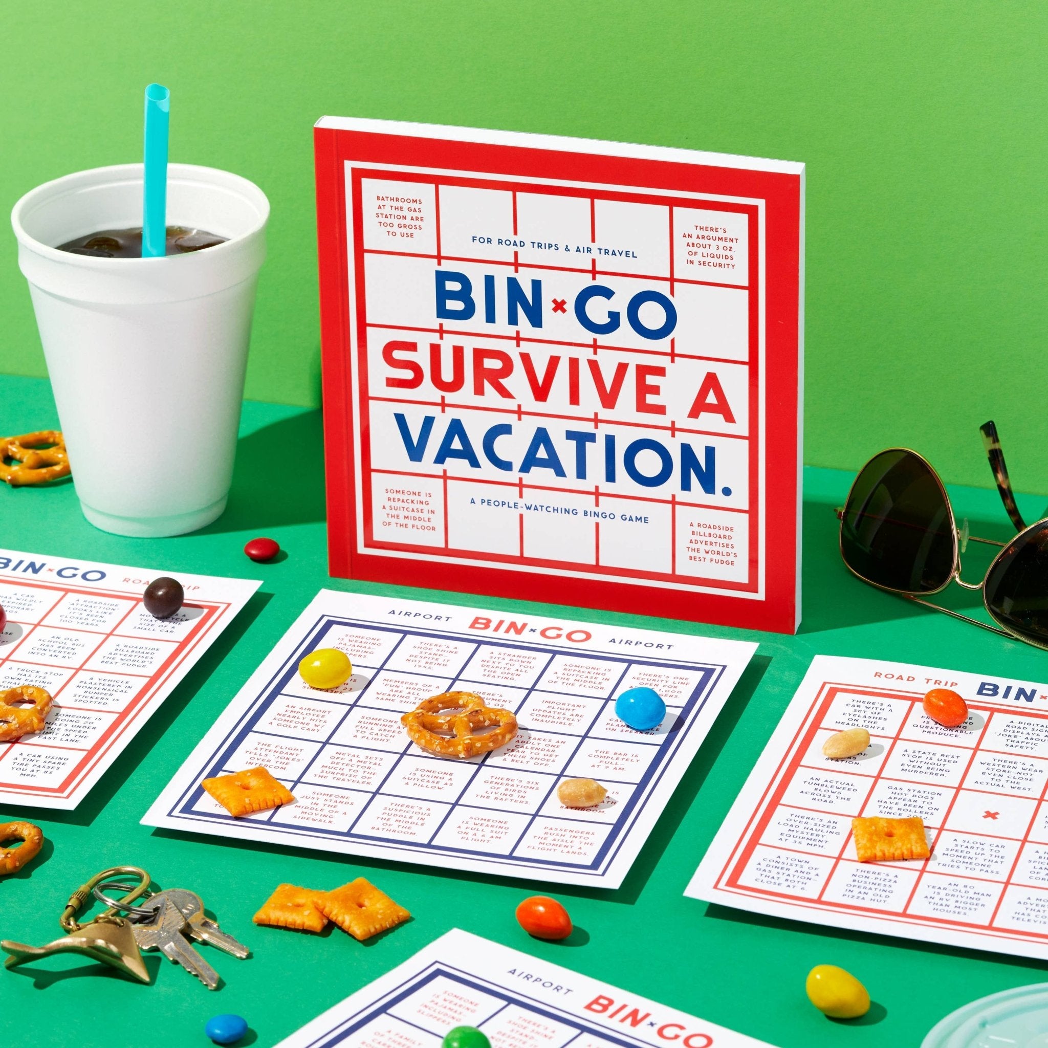Brass Monkey Bin-Go Survive a Vacation Bingo Book - Twirls + Twigs