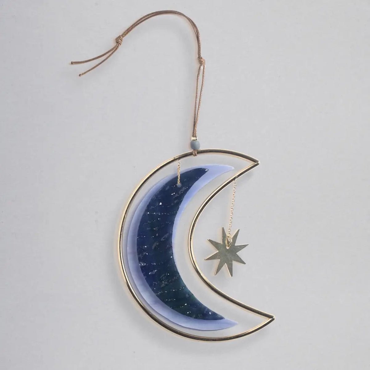 Stained Glass Light Catcher - Moon Star - Twirls + Twigs