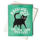 Raising Hell - Risograph Card - Twirls + Twigs