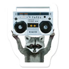 Boombox Raccoon Sticker - Twirls + Twigs