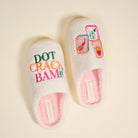 Fuzzy Slippers – Dot Crack Bam - Twirls + Twigs