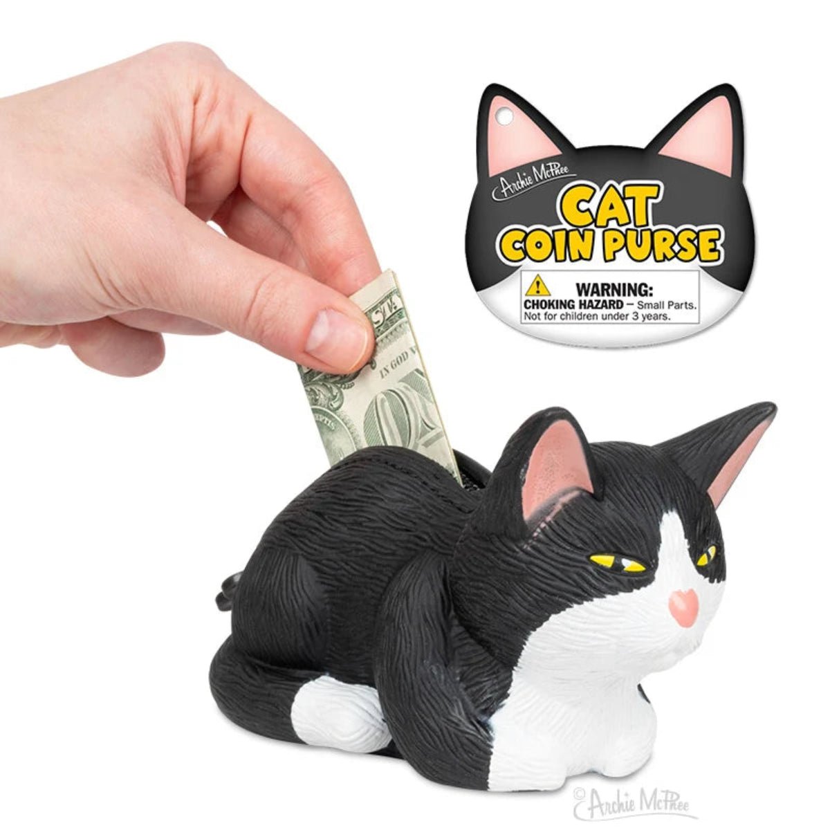Tuxedo Cat Coin Purse - Twirls + Twigs