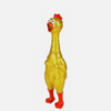 Large 13.5" Sparkle Glitter Rubber Squeeze Chicken with a Long Funny Squeak