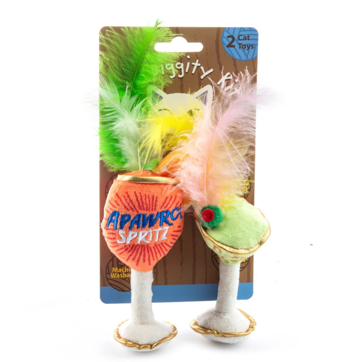 Kitty Cocktails (2 cocktails) Catnip Toys - Twirls + Twigs