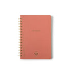 Textured Paper Twin Wire Notebook - Small Terracotta - Twirls + Twigs