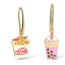  Ramen and Boba Drop Earrings