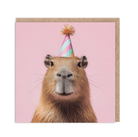 Capybara Greeting Card - Twirls + Twigs