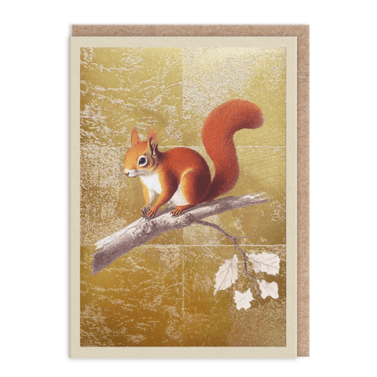 Red Squirrel Greeting Card - Twirls + Twigs