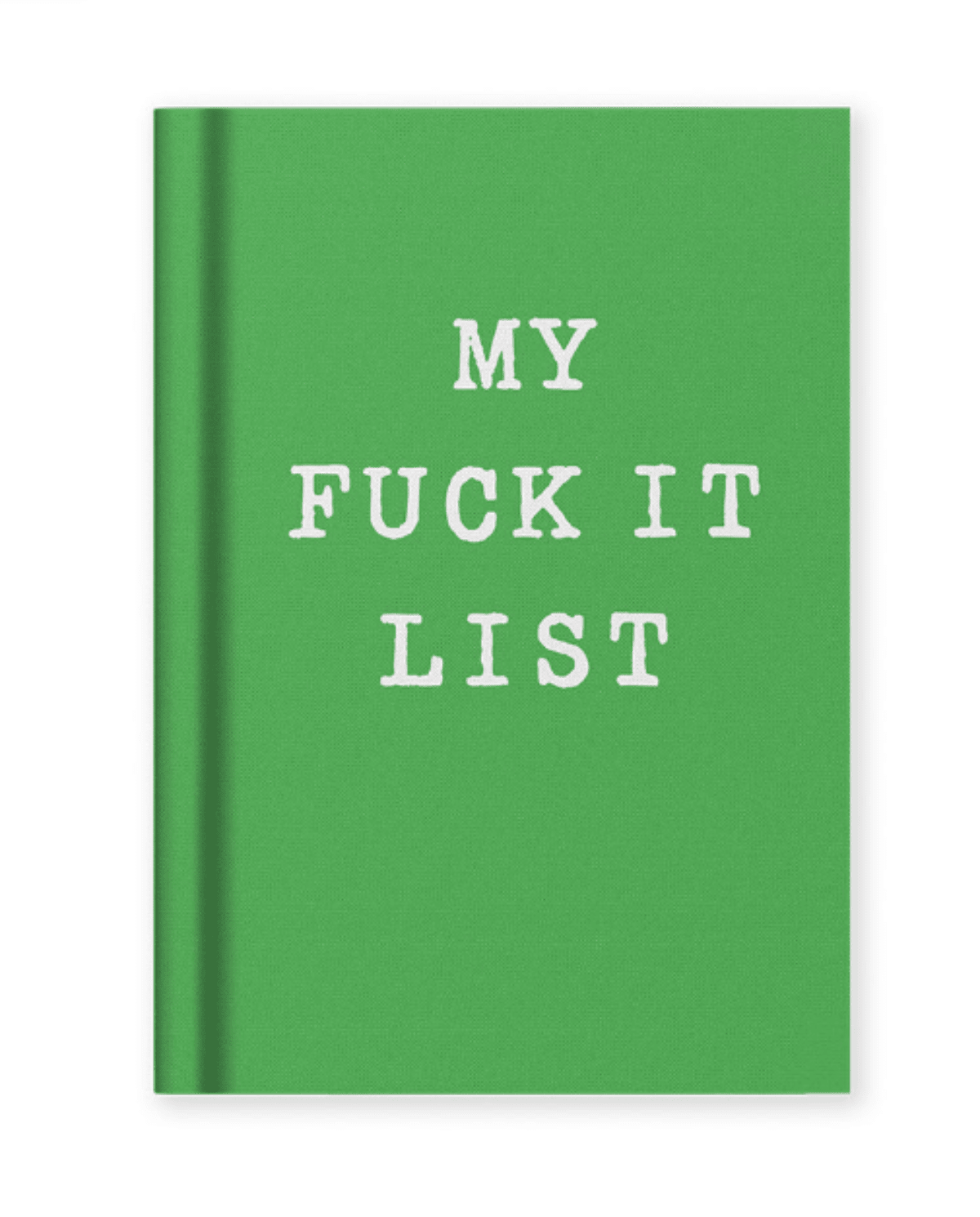 My Fuck It List Fabric Hardback Notebook (A7) - Twirls + Twigs