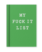 My Fuck It List Fabric Hardback Notebook (A7) - Twirls + Twigs