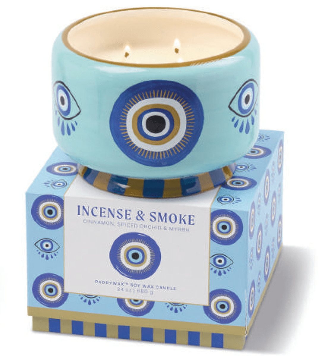 Ceramic Eye Candle Incense & Smoke | A dopo 24oz - Twirls + Twigs