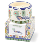 Ceramic Peacock Candle - Misted Lime | A dopo 24oz - Twirls + Twigs