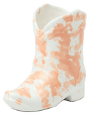 Nashville Ceramic Cowboy Boot Candle – Cactus Flower | Pink Splatter 6 oz - Twirls + Twigs