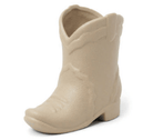 Nashville Ceramic Cowboy Boot Candle – Bergamot & Mahogany | Tan Matte Finish 6 oz - Twirls + Twigs