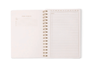Tulip Twin Wire Notebook - Small Blue Lattice - Twirls + Twigs