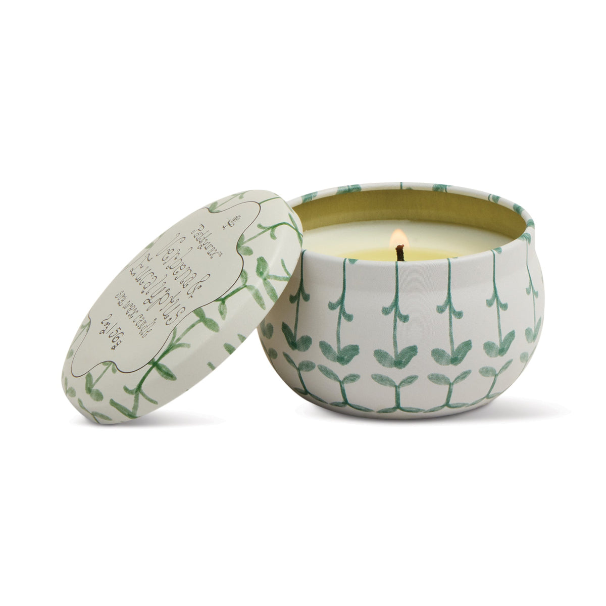 Verbena & Lemongrass Tin Candle - Twirls + Twigs