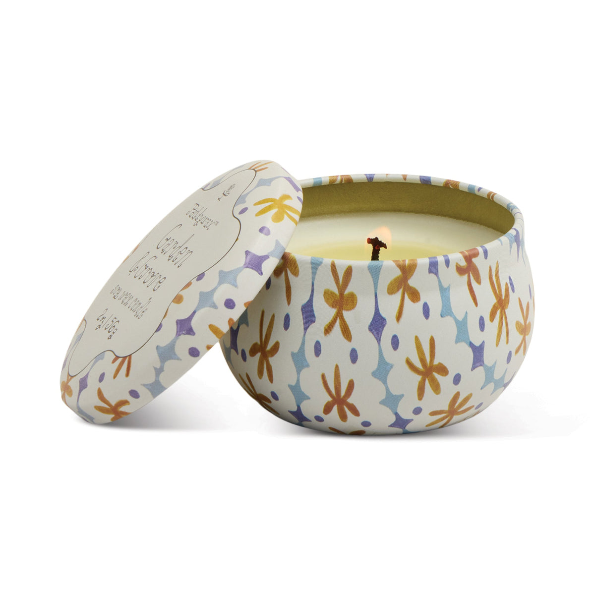Bronzed Gardenia Tin Candle - Twirls + Twigs