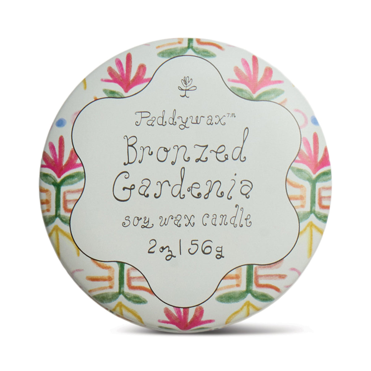 Bronzed Gardenia Tin Candle - Twirls + Twigs