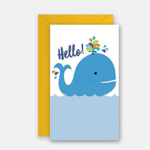  Colorful Whale - Gift Enclosure Card