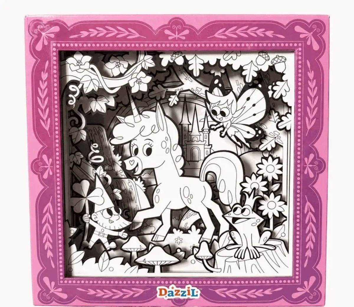 3D Coloring Slides - Unicorn - Twirls + Twigs