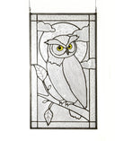 Canyon Night Owl - Handmade Stained Glass Window Art - Twirls + Twigs