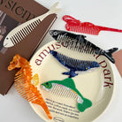 Whimsical Animal Acetate Combs，Vegetable Portable Hair Tools: Puppy - Twirls + Twigs
