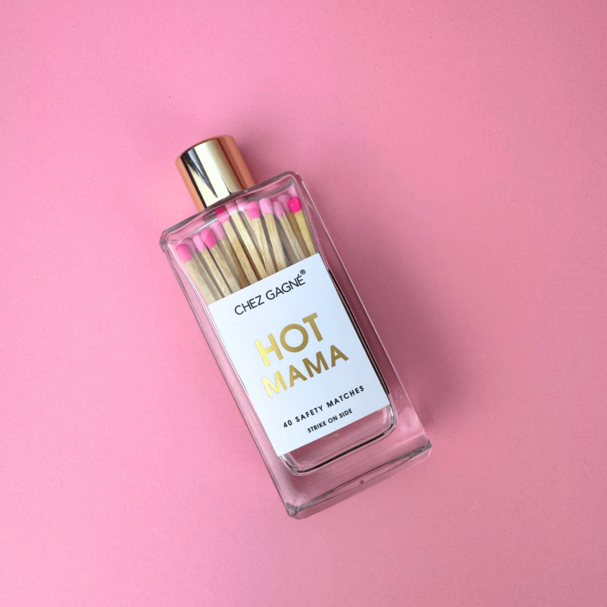 Hot Mama - Glass Bottle Safety Matches - Mother's Day Gift - Twirls + Twigs