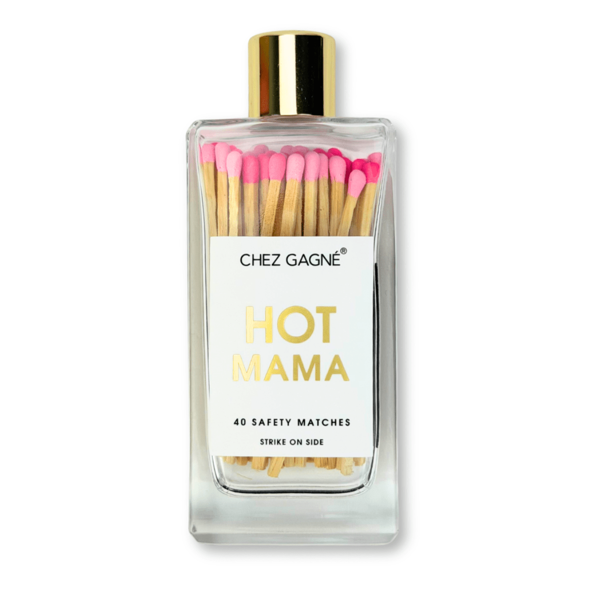 Hot Mama - Glass Bottle Safety Matches - Mother's Day Gift - Twirls + Twigs