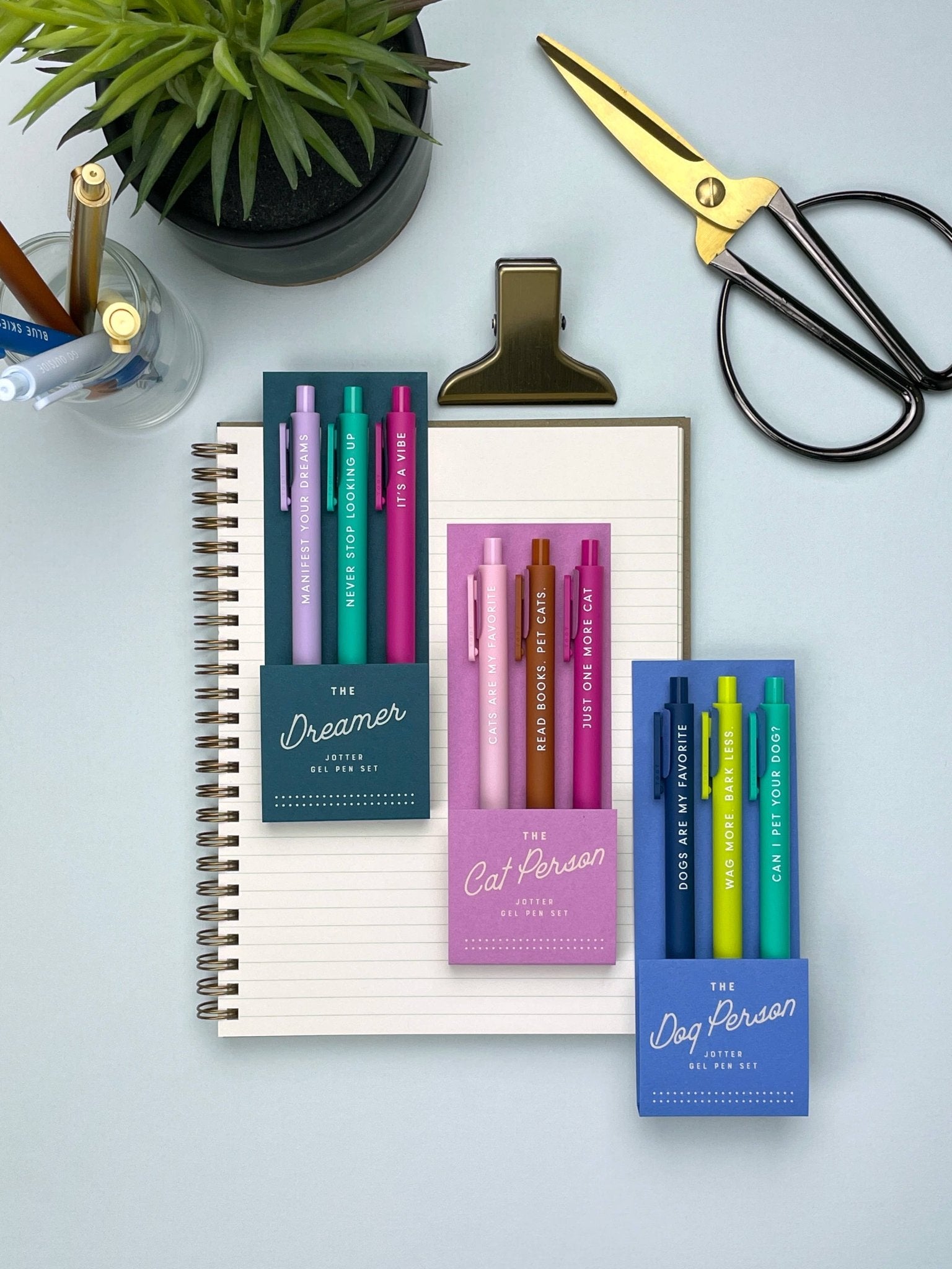 The Dreamer Jotter Gel Pen: Set of 3 - Twirls + Twigs