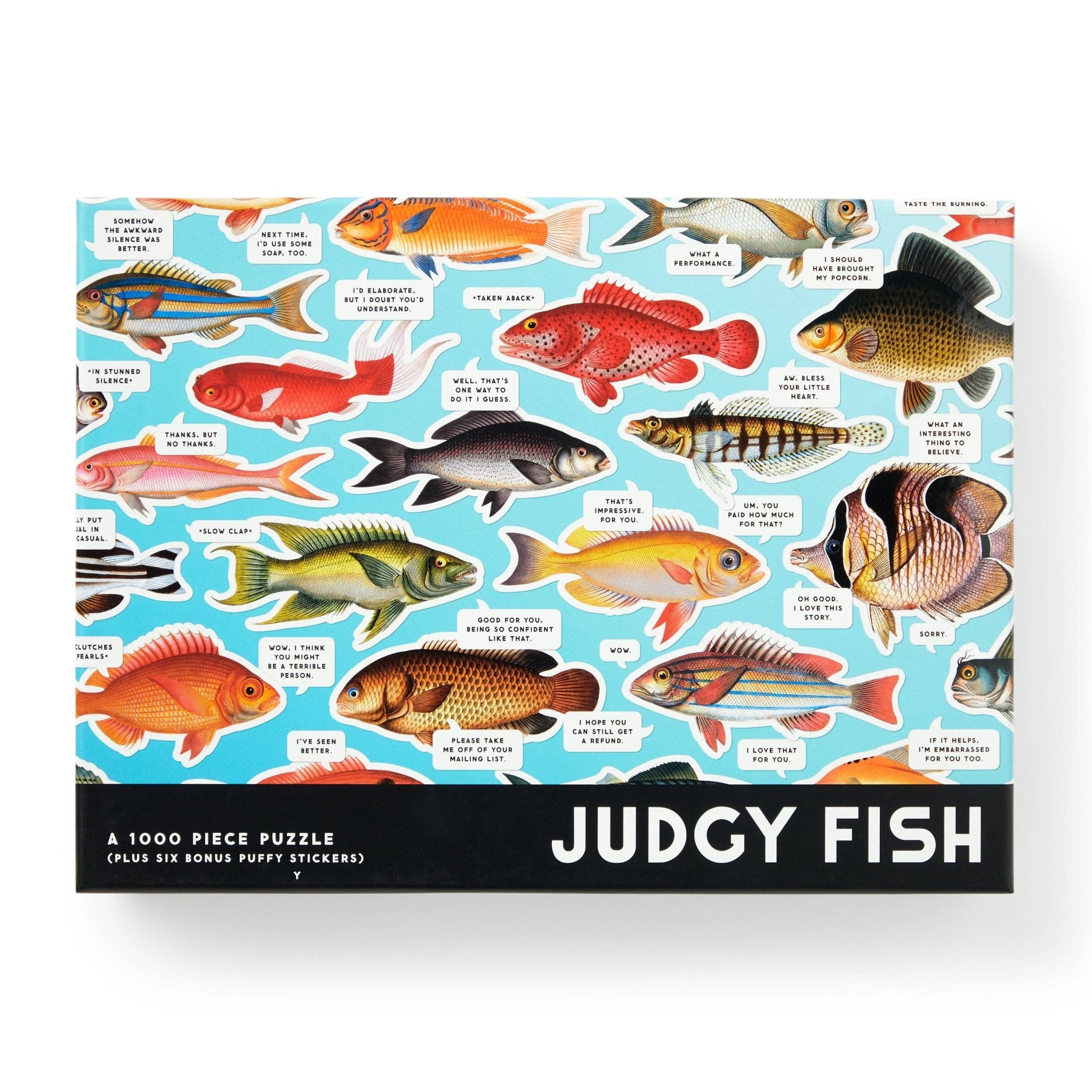 Judgy Fish 1000 Piece Puzzle - Twirls + Twigs