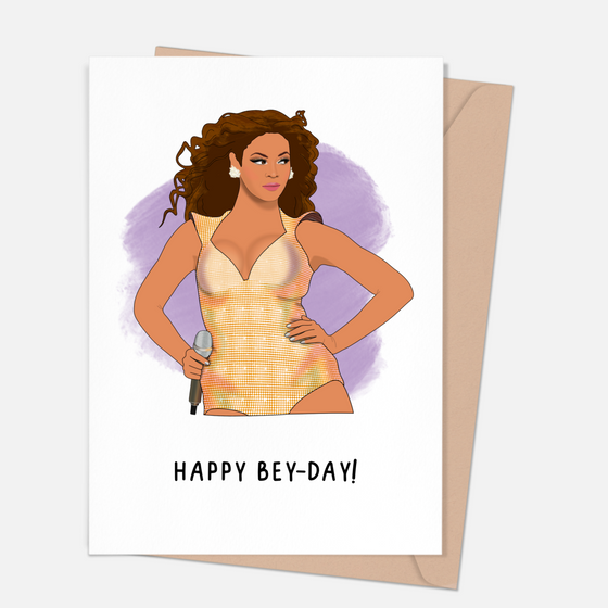 Happy Bey-Day Happy Birthday Greeting Card