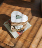 Mukhendu Heart Keepsake Box - Bone & Brass Inlay - Twirls + Twigs